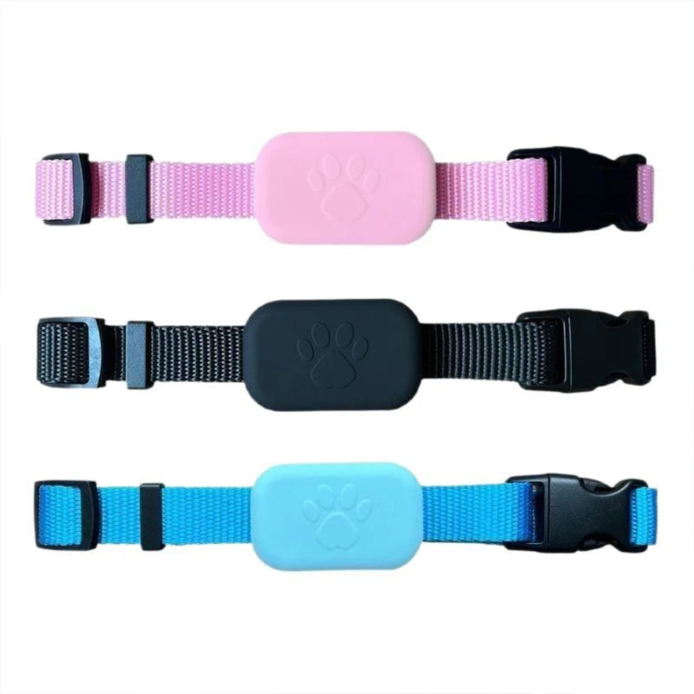 Waterproof Pet GPS Tracker Dog & Cat Locator with Adjustable Collar Dogs Anti Lost Tracker for iOS/Android Remote Global Locator